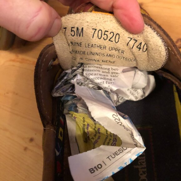 Timberland Waterproof Cognac Brown Leather Loafers Boat Shoese Boots w/Laces - Picture 11 of 11